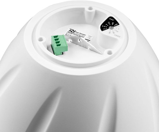 Power Dynamics PDS50W hangende speaker - 100V speaker - 8 Ohm - 6.5 inch - 80W - Wit — afbeelding 2