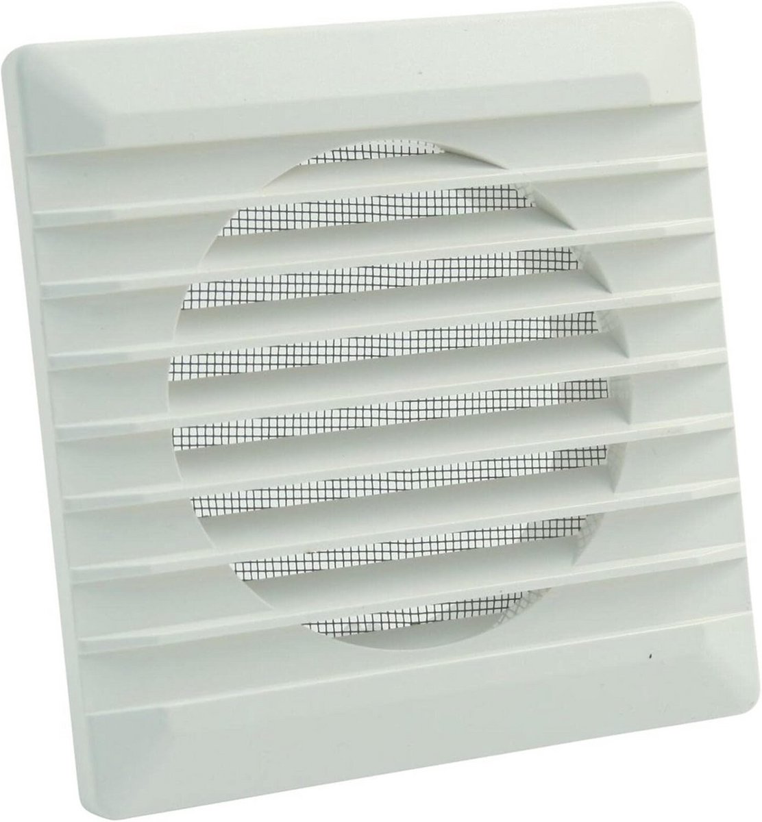 Ventilatierooster met Vliegengaas voor Buisdiameter 100 mm Wit