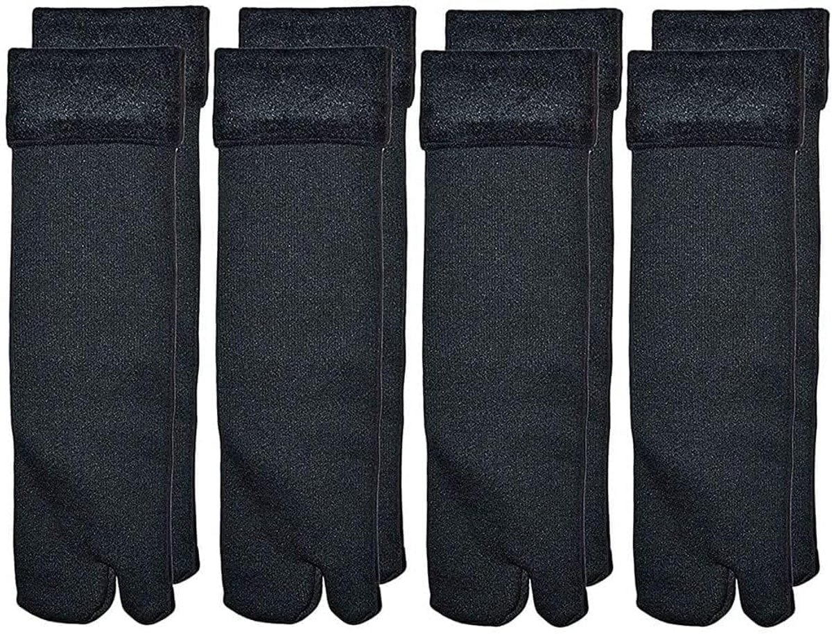 Warme Thermische Enkelsokken met Fleece Voering voor Dames en Heren - 4 Paar