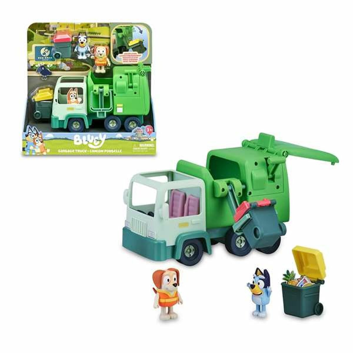 BLUEY - Vuilniswagen met 2 Speelfiguren - Speelset — afbeelding 7