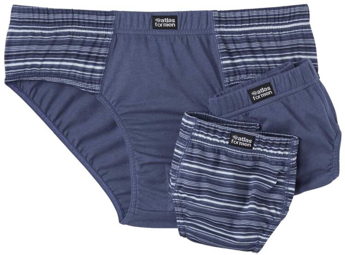 ATLAS FOR MEN - Set van 3 comfortabele onderbroeken - Heren - Verkrijgbaar in grote maten - XL