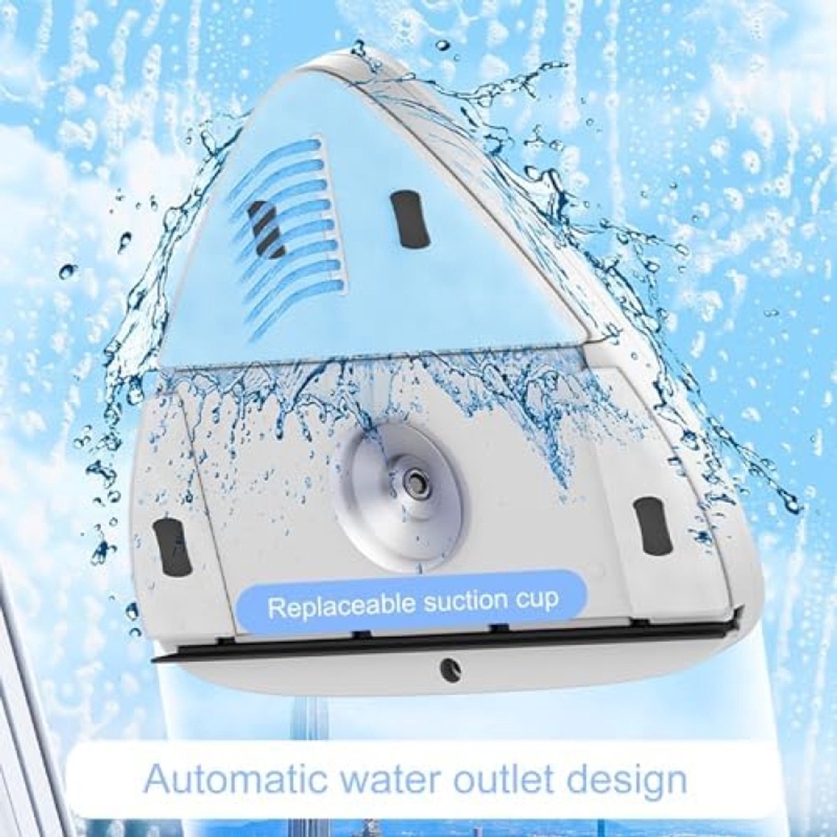 Magnetische Raamreiniger voor Dubbelglas - Efficiënte Schoonmaak van Binnenuit - Ramen wassen. thumbnail 2