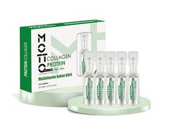 Motto Plus Professional Collagen & Protein Haar Ampullen - Intensieve Herstelkuur voor Beschadigd & Behandeld Haar - Collageen & Proteïne Verzorging - Alle haartypen - 5 stuks × 10 ml