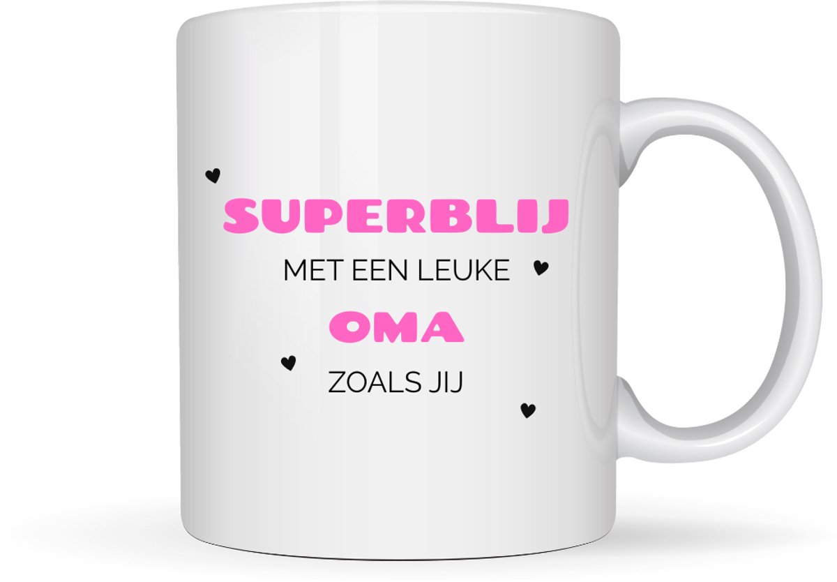 Mok ''Leuke Oma'' – cadeau voor oma – 330ml