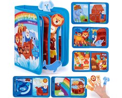 Dierenspeelgoed Druk Boek, geschikt voor peuters van 1-3 jaar - Doopcadeau voor jongens en meisjes - Montessorispeelgoed, geschikt voor baby's van 1 jaar, vroege sensorische leerontwikkeling, geschikt als verjaardags-, kerst- en ander cadeau voor peu