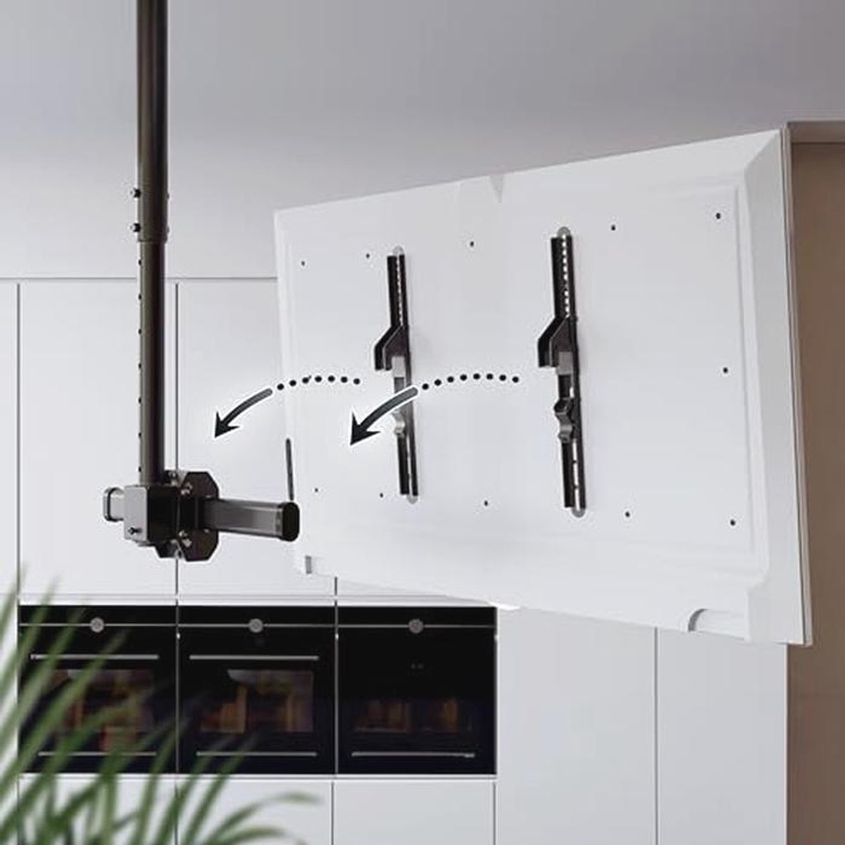 Verstelbare Plafond TV Beugel voor 23-55 Inch Schermen