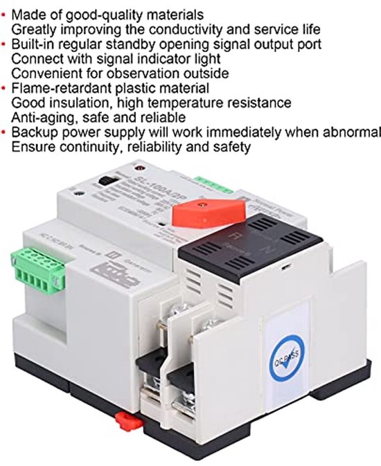 Automatische omschakelaar met dubbele voeding, automatische Automatische omschakelaar met dubbele voeding, automatische