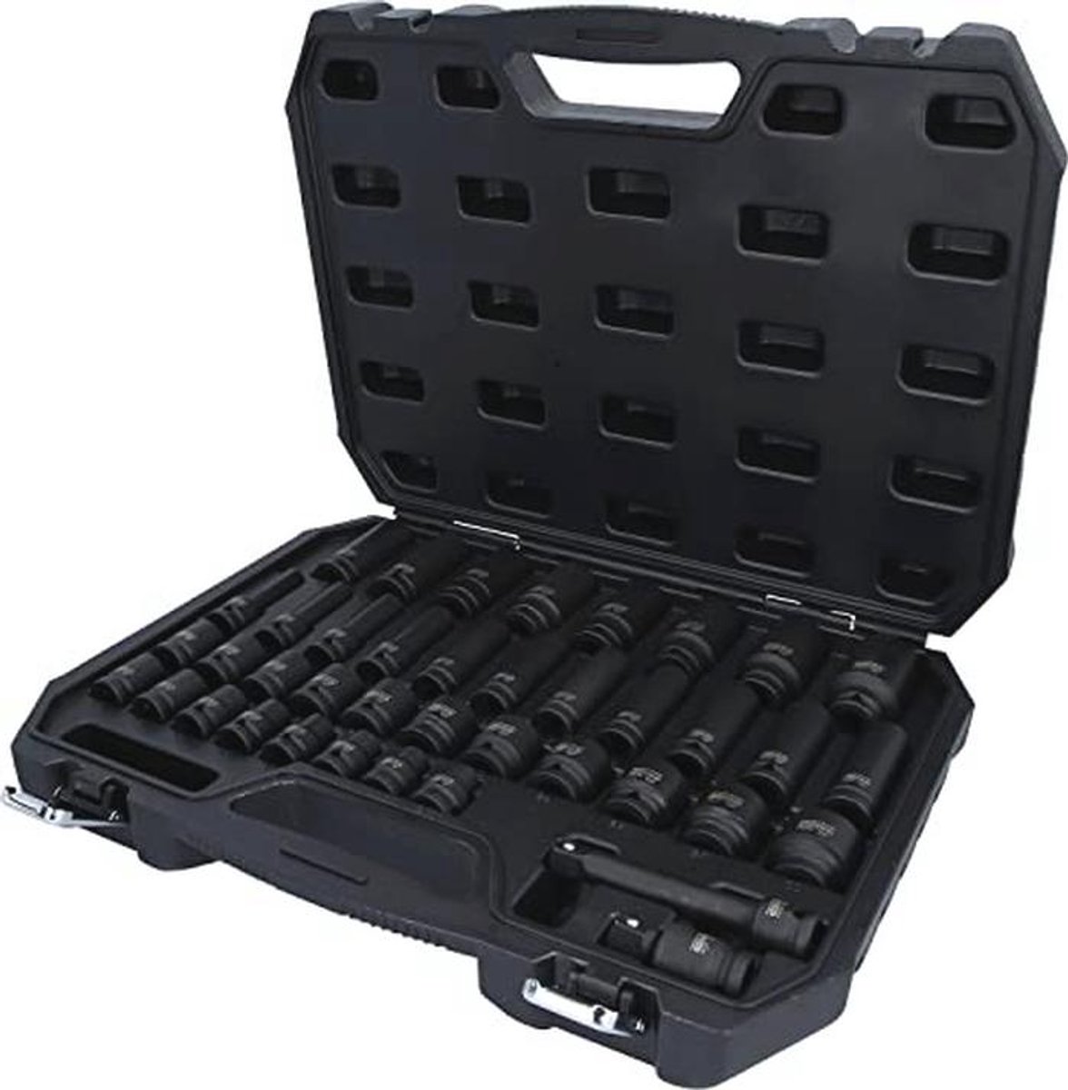Dopsleutelset 1/2 inch zeskant 40-delig voor machinebediening