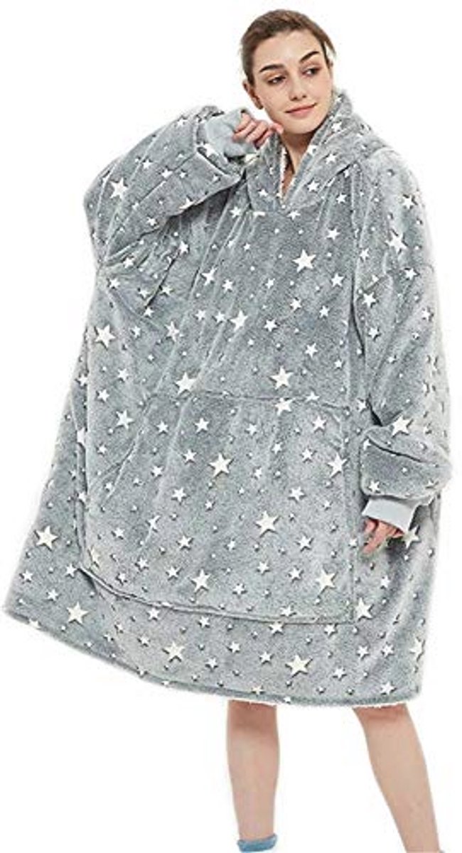 Oversized Sherpa sweatshirt met capuchon voor volwassenen - warm, comfortabel en multifunctioneel
