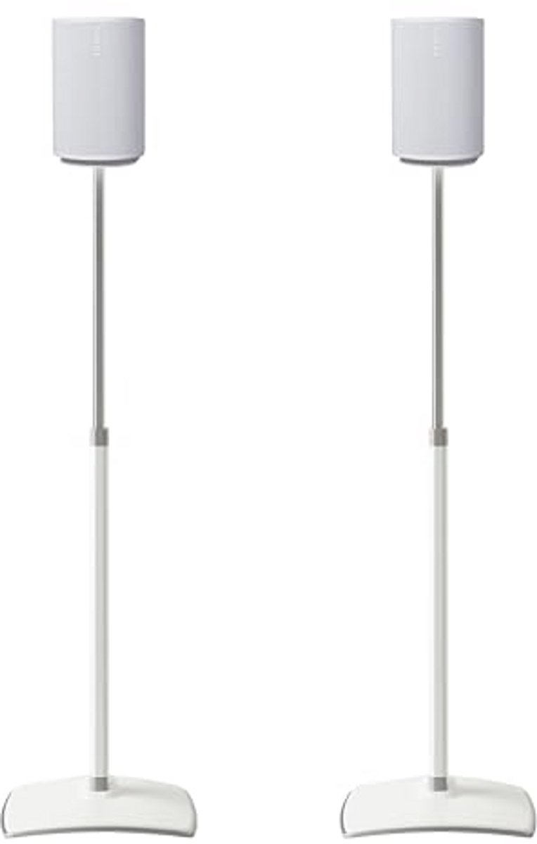 Verstelbare Speaker Stands voor Sonos Era 100 - Wit - Ideaal voor Thuisbioscoop en Surround Sound