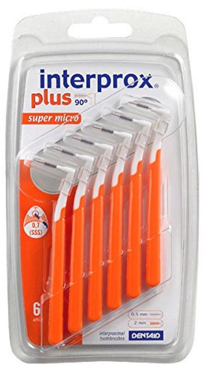 Interdentale Borstels Super Micro 6 stuks - Set van 3