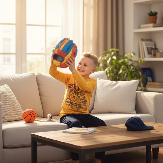 Pyjama garçon - Ensemble pyjama - Katoen - Jaune / Zwart - Football Champs - 4021 - 9-10 ans