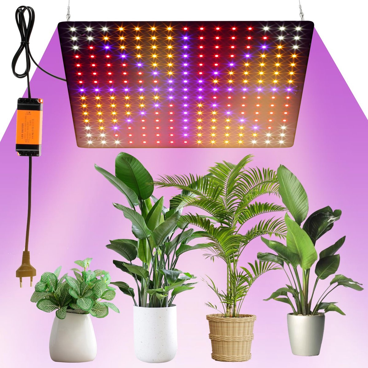 Ibenzoa® LED Kweeklamp met Volledig Spectrum voor Binnenplan