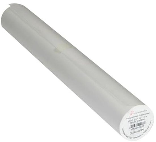 EMI Craft Schetsrol – 40 G/m², 33 Cm X 20 M, Transparant, Ideaal Voor Tekenen En Overlays