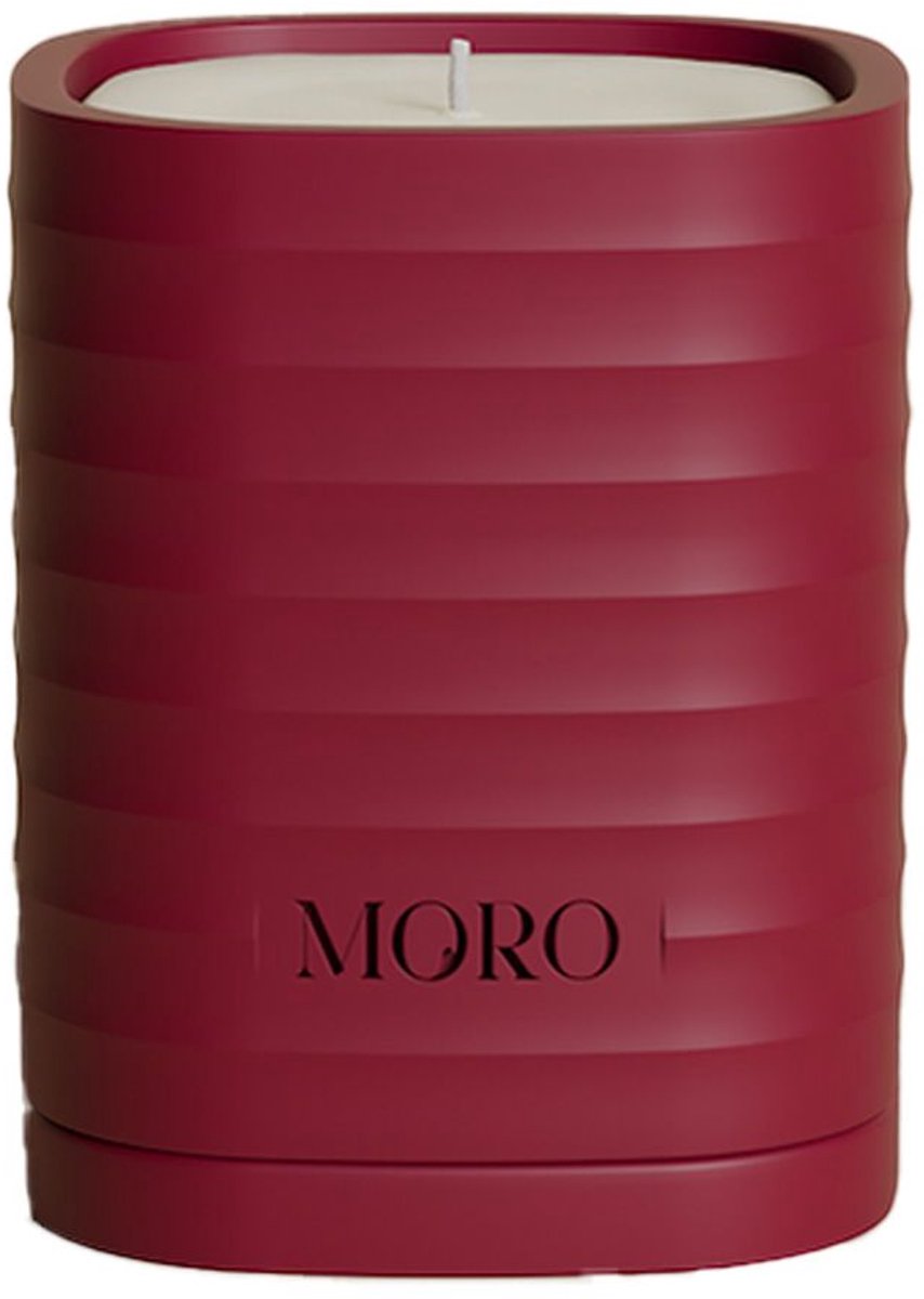 Moro home essentials kaars 220gr tonka bean & rose bold burgundy