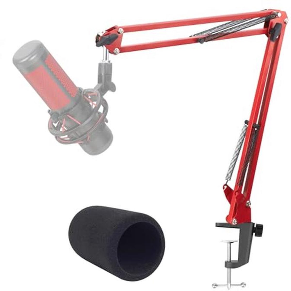 Professionele Microfoonarm met Popfilter en Tafel Klem - Compatibel met Diverse Microfoons