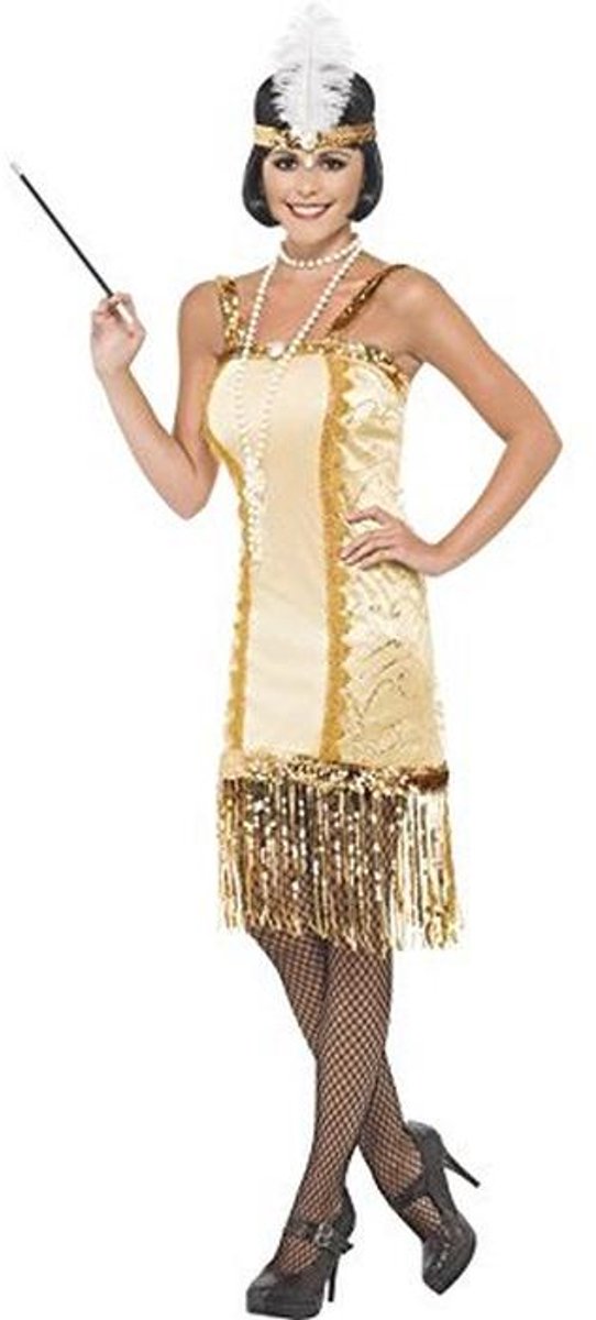 Dames Charleston Flapper Kostuum met Hoofdband - Maat 40-42
