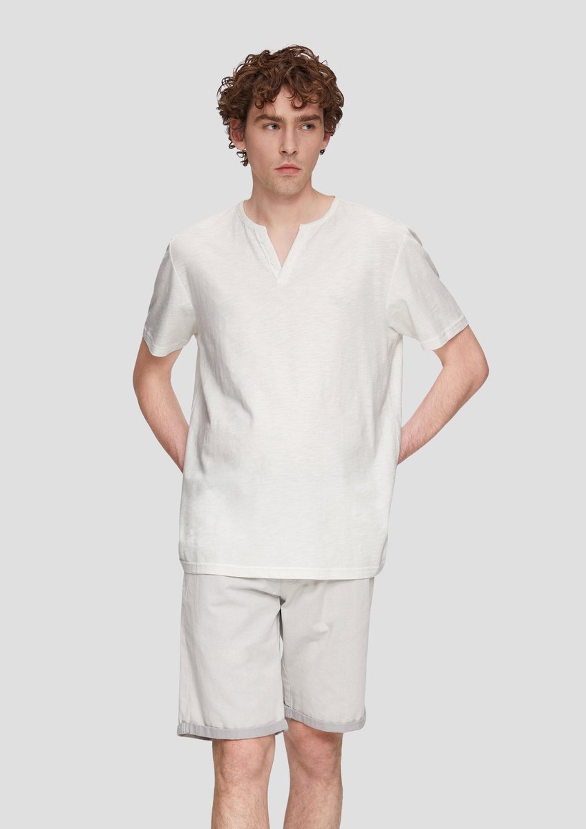 Qs Men-T-shirt--0120 WHITE-Maat XXL