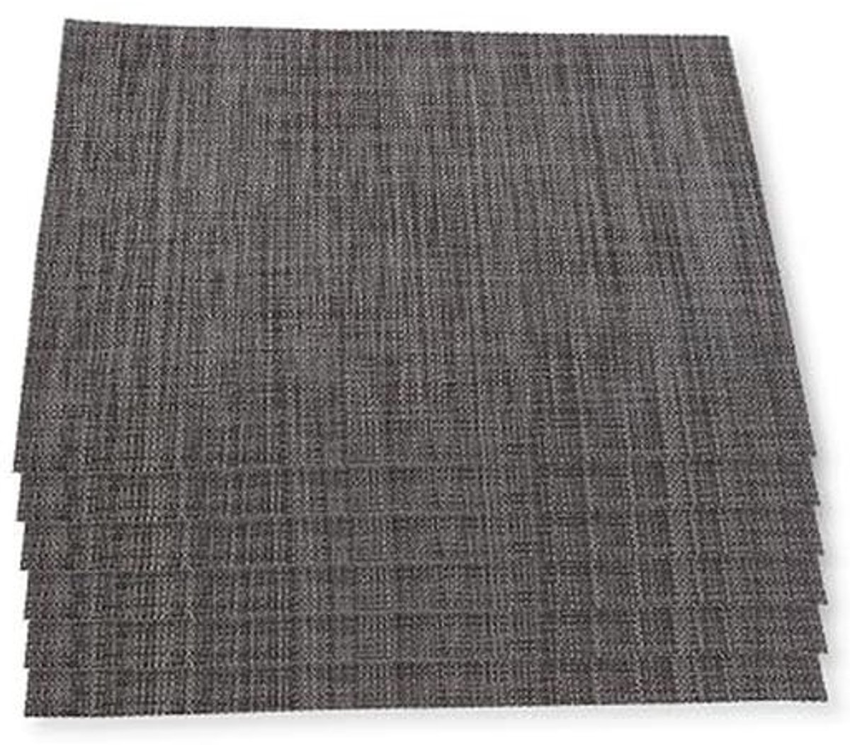Set van 6 Donkerbruine Placemats - Duurzaam, Gemakkelijk te Reinigen en Op te Bergen