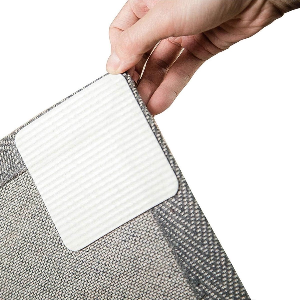 GELLDG Antislip tapijtmatten - 12-pack - Antislip - Wasbaar - 10 x 10 cm - Vacuümtechnologie - Nieuw anti-krul tapijtmatmateriaal