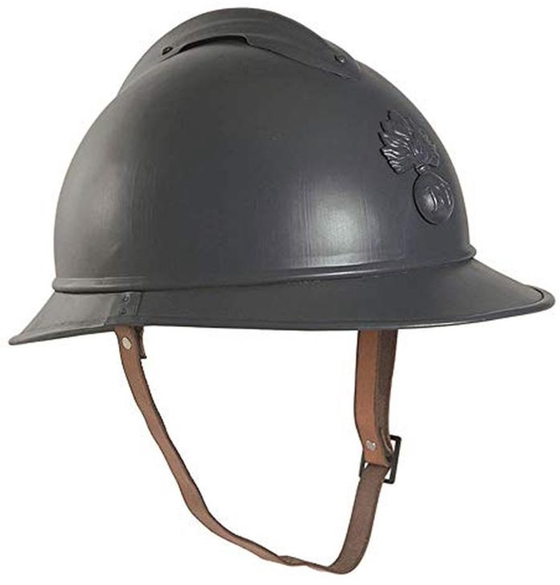 Unisex volwassenen helm WW1 replica zwart