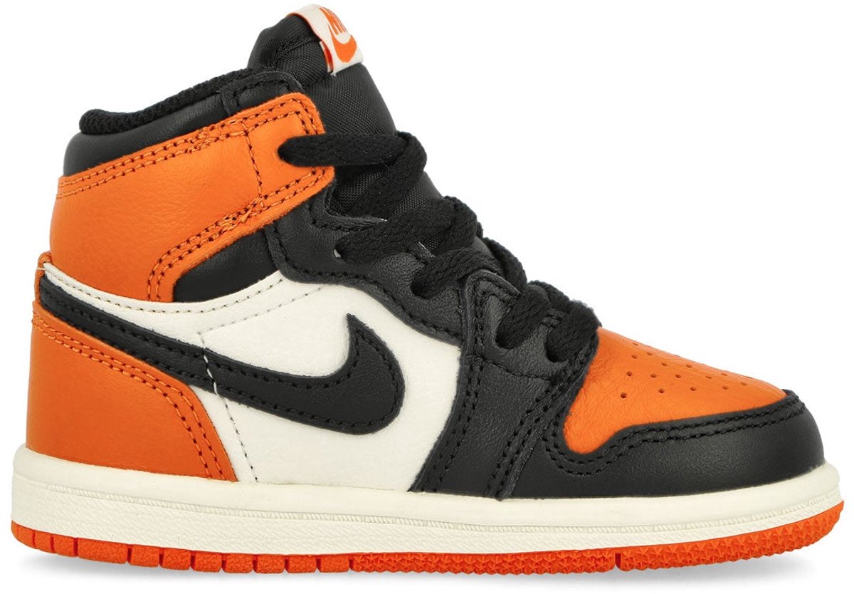 Jordan 1 High OG Shattered Backboard Kinderschoen – Doos Zonder Deksel Oranje