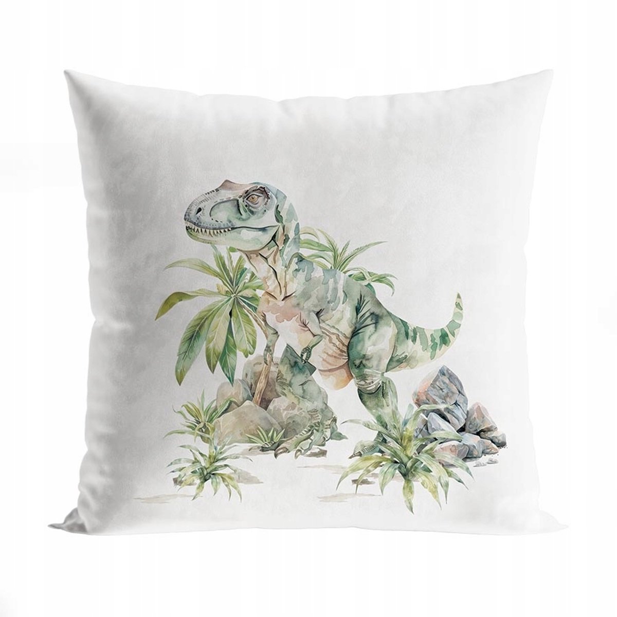 Dino Velours Kussenhoes Kinderkamer 40x40 cm - Speels en Zacht