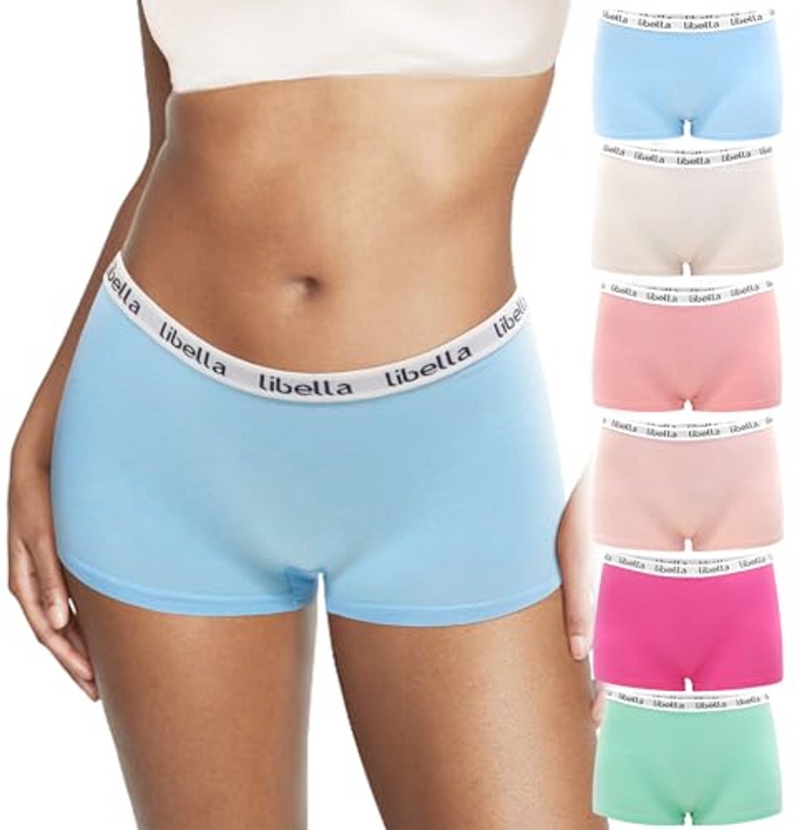Dames Boxershorts Katoen Hipster Ondergoed - Ademend en Comfortabel - Set van 6