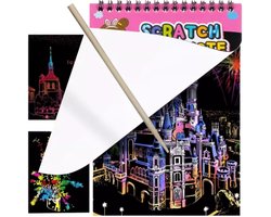 Magische Krasboek - Kleurboek - Magic Scratch Art - Krasblok - Multi Kleuren