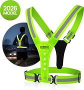 Siècle des Lumières pour la course - Gilet de course - Câble USB-C inclus - Gilet réfléchissant - Gilet de course - Gilet de course rechargeable