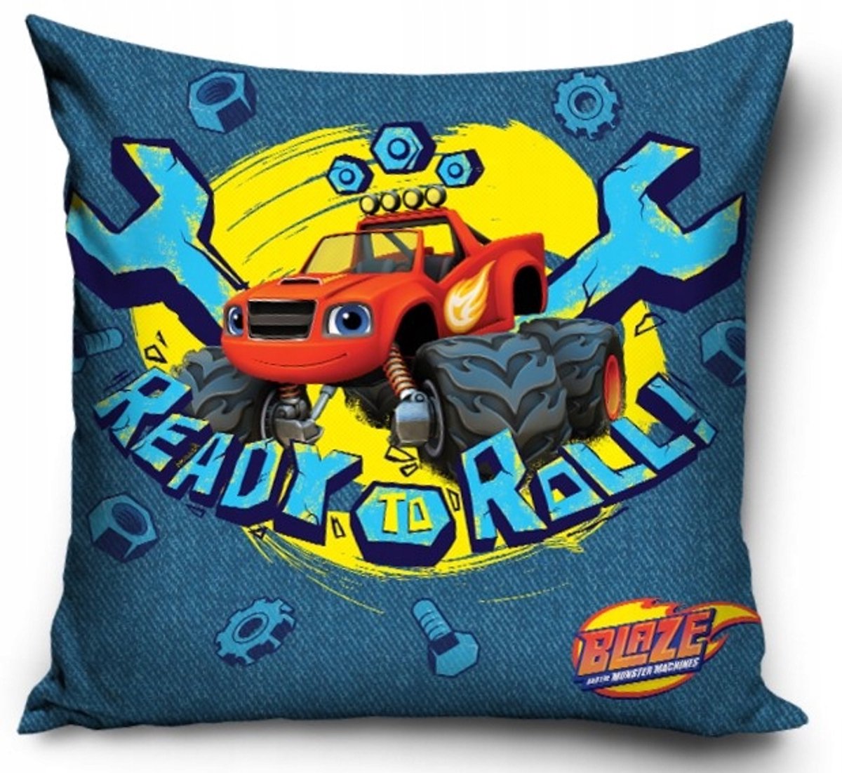 Blaze en de Monsterwielen Kussensloop 40x40 cm - Officiële Licentie