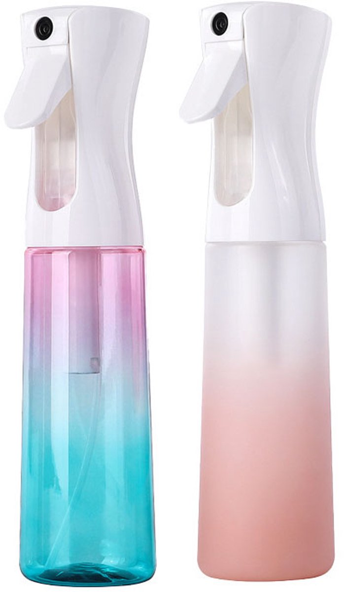 Kappersspuitfles -2-pack-300 ml hervulbare spuitfles - voor kappers - salons - tuinieren en huidverzorging - stijl D
