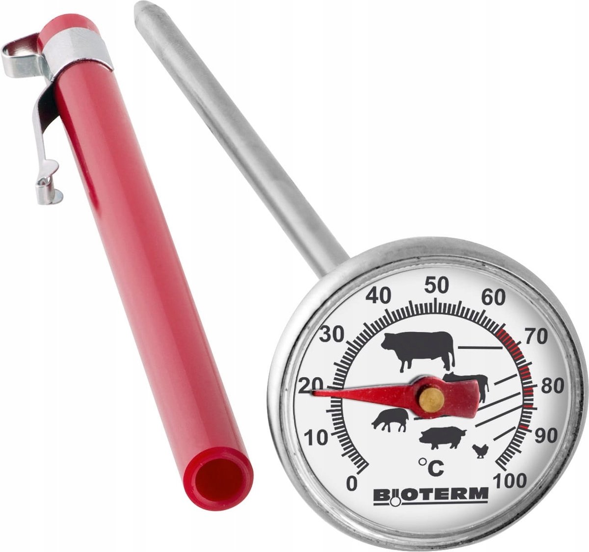 Bimetalen Oventhermometer 0-100°C - Precisie voor Vlees