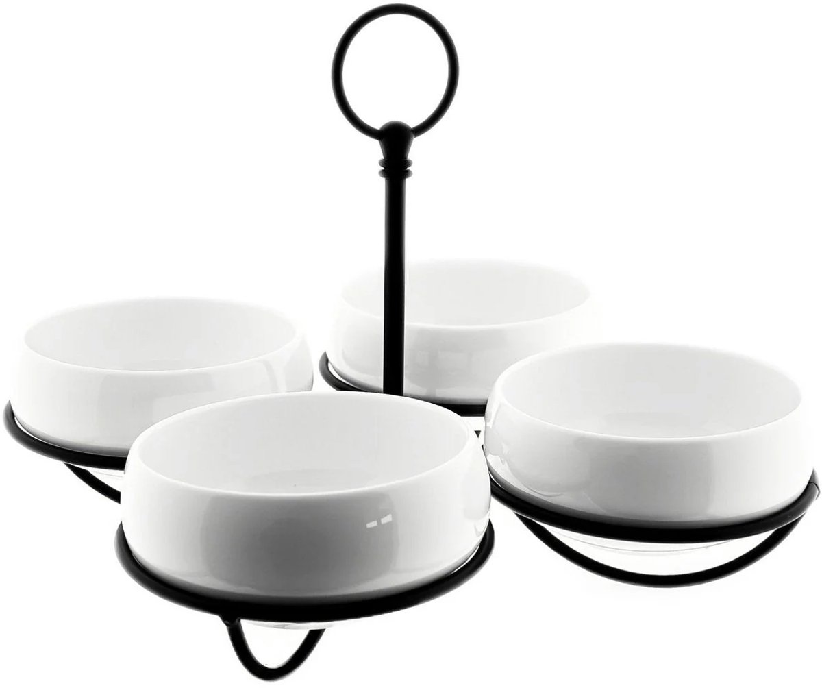 Belicia - Snackschalen Set - Serveerschaal - 5-delig - Porselein