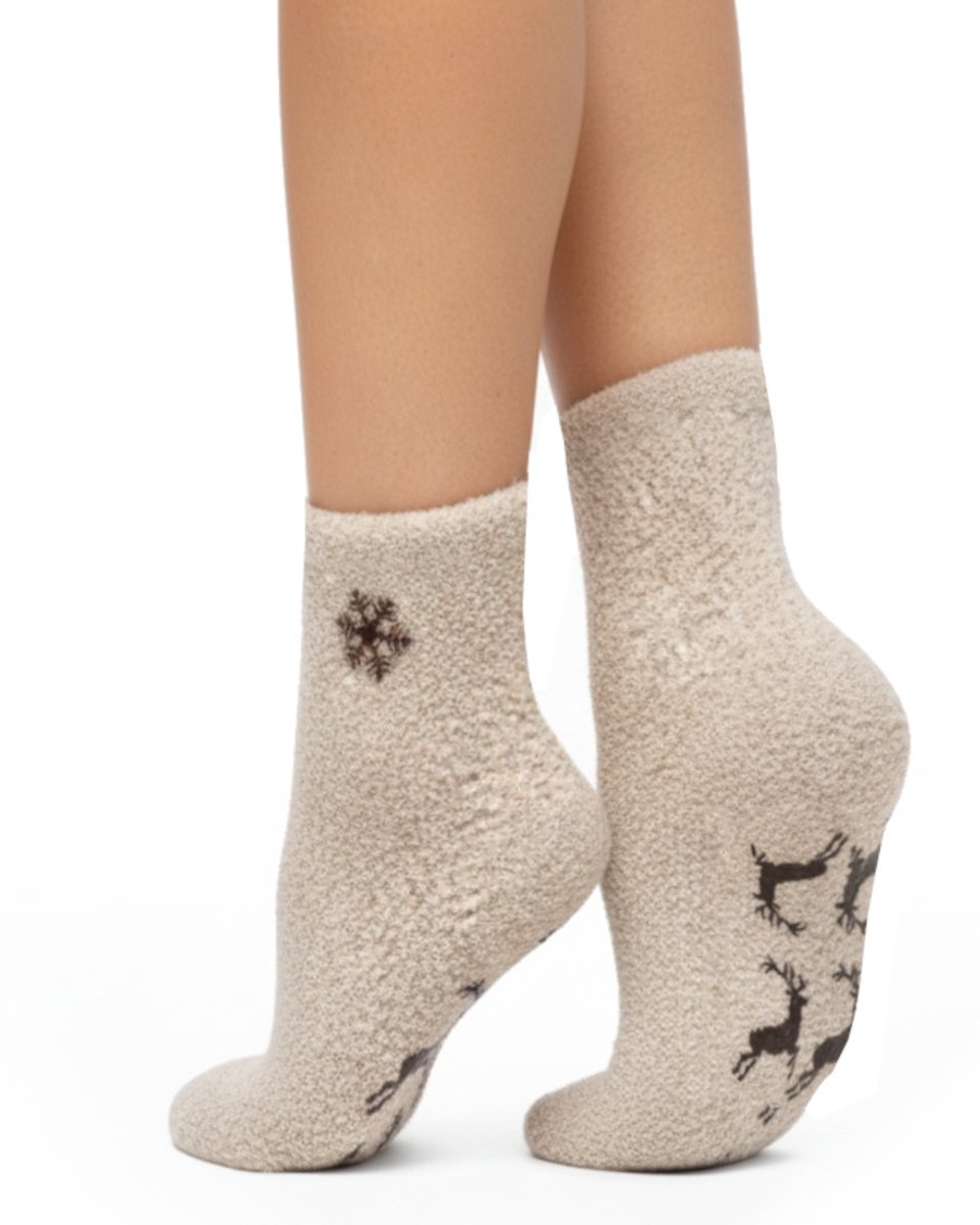 Topsocks bedsokken kleur: creme maat: 36-41