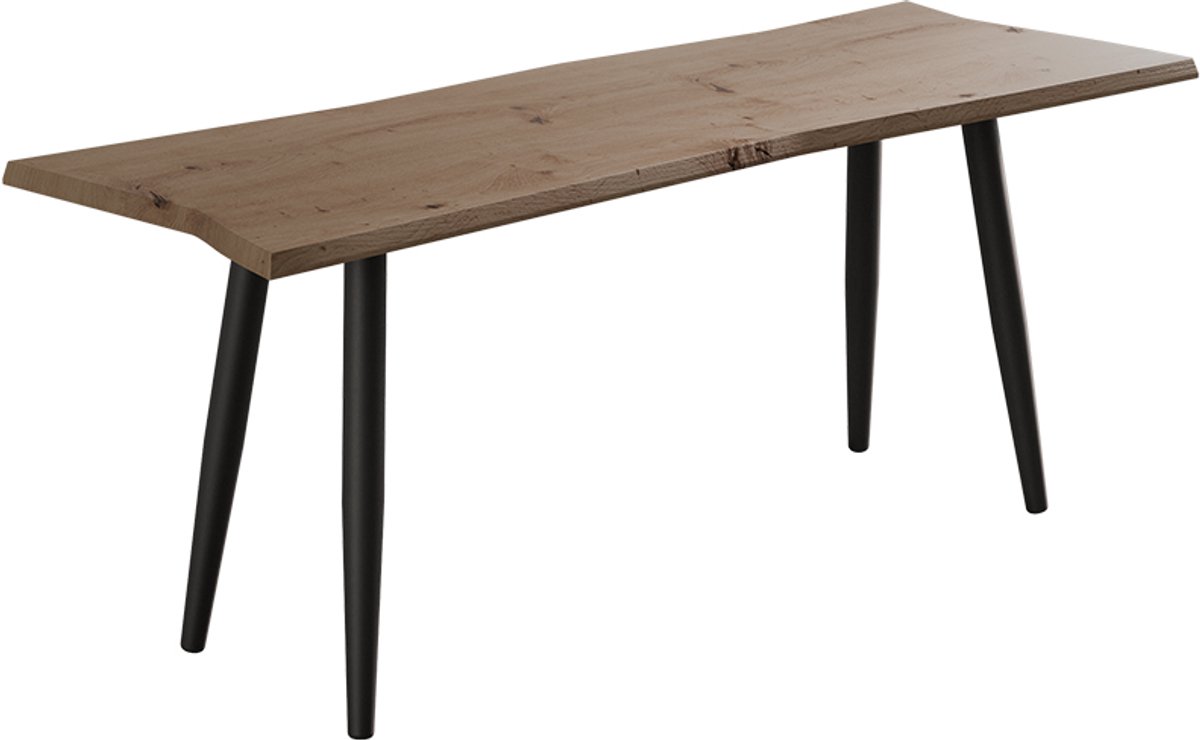 Vicco Yan Salontafel – 100 x 35.5 cm Ambachtelijk Artisanaal eiken