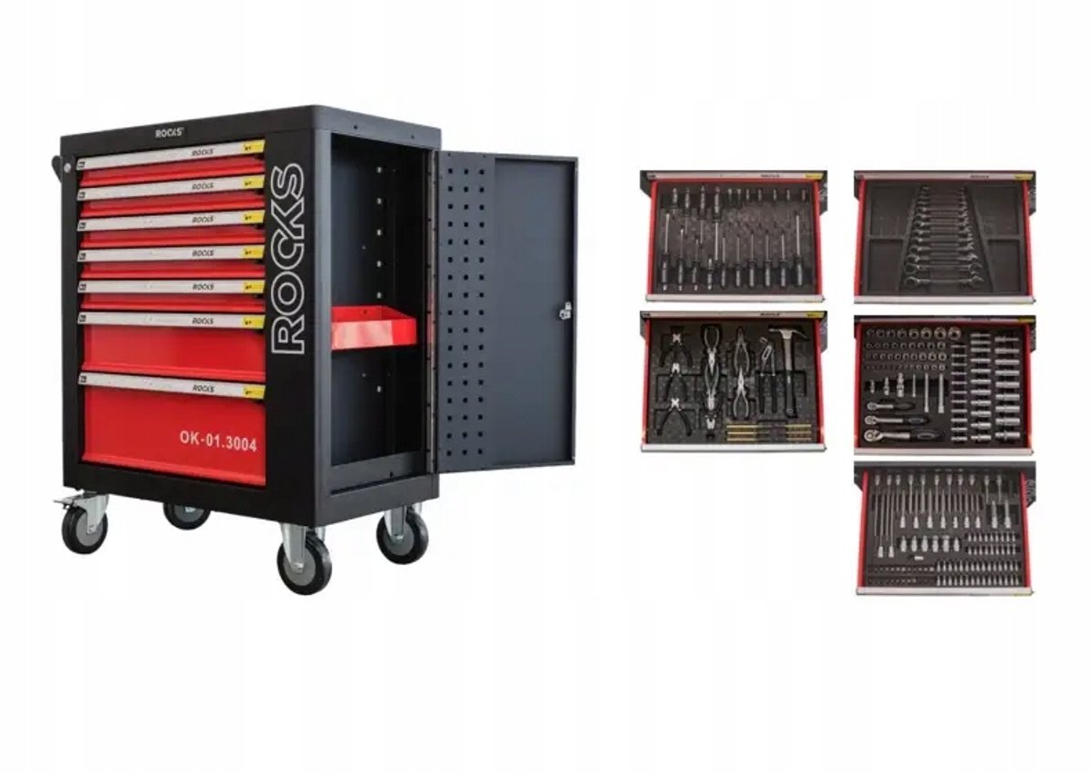Gereedschapswagen Rooks OK-01.3004 met 235-delige set
