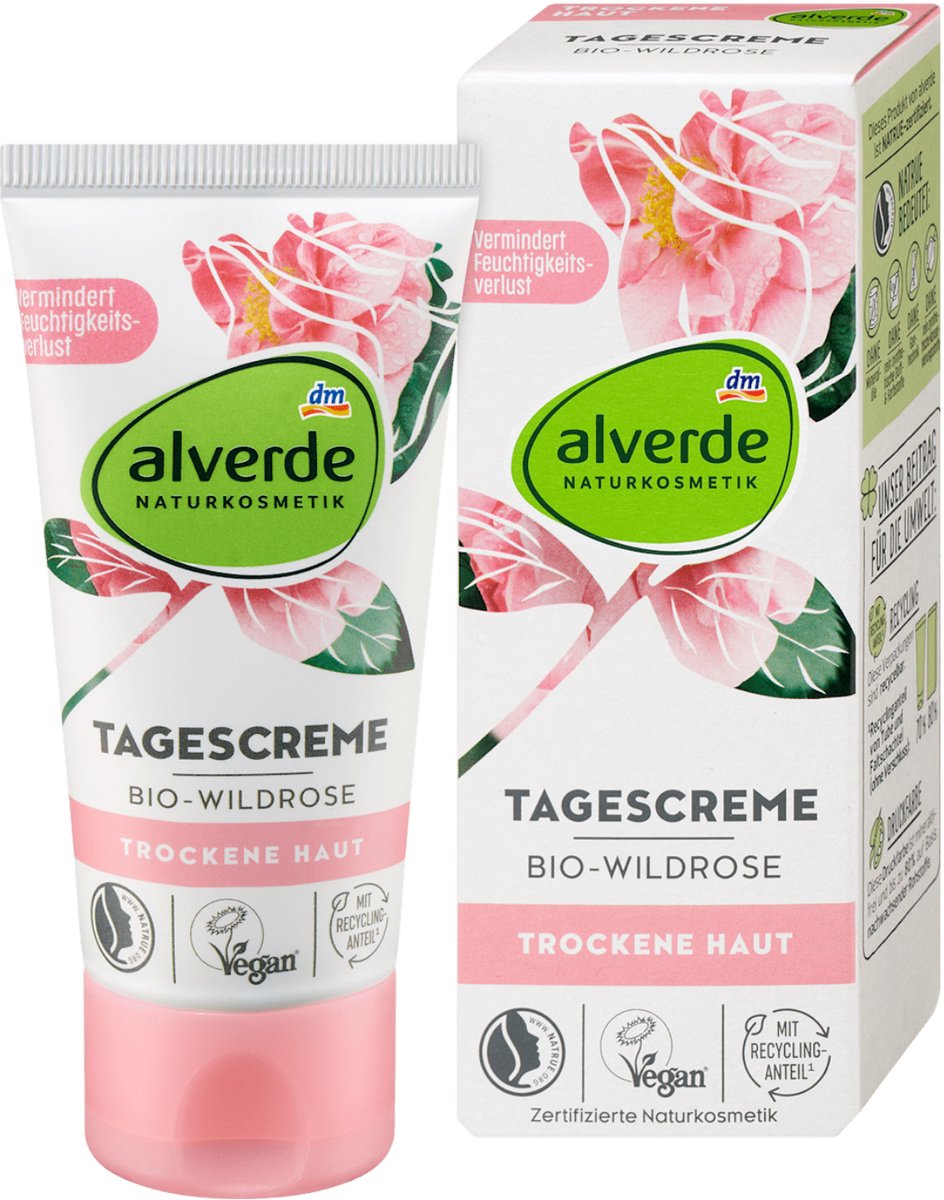 Alverde NATURKOSMETIK dagcrème Wildrose