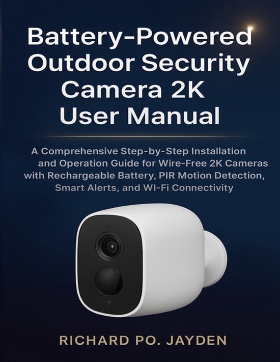Battery-Powered Outdoor Security Camera 2k User Manual - cover
