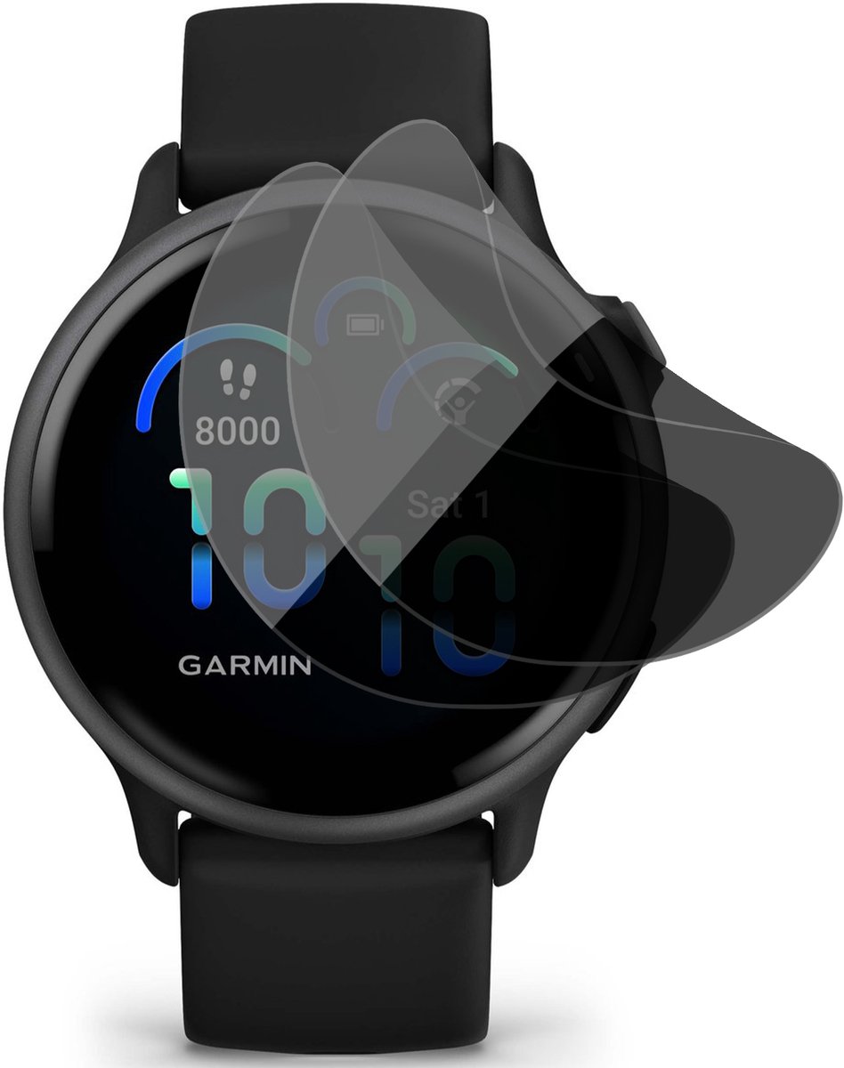 Privacy Screenprotector geschikt voor Garmin Vivoactive 6 - 2x FlexGuard Screen Protector