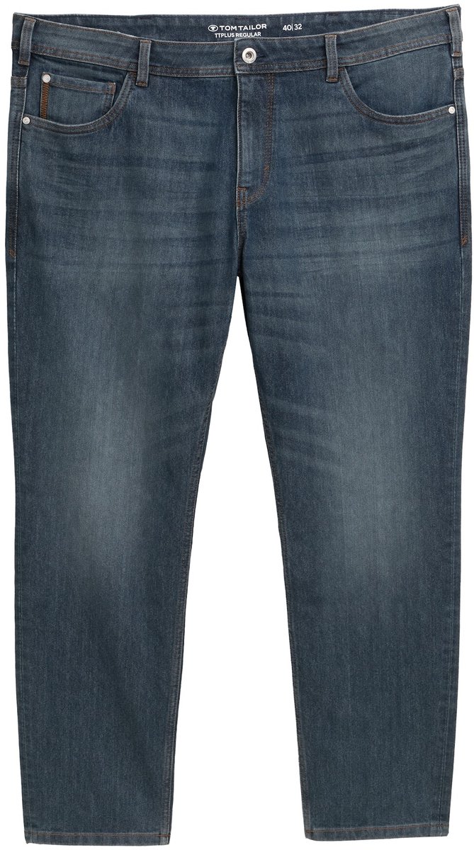 Tom Tailor - Plus Size - TTPLUS REGULAR Jeans met stretch - Maat 44/32 - mid stone blue grey denim