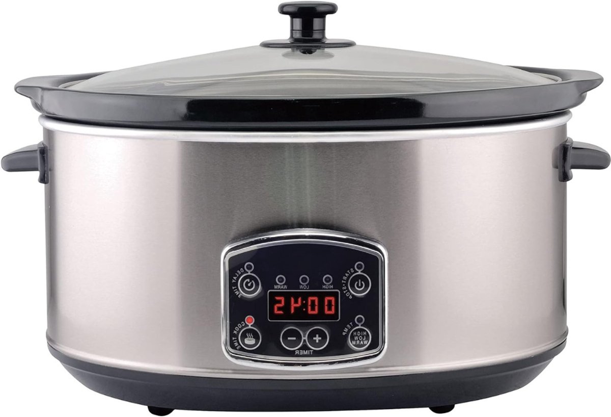 Lexium Slowcooker met Timer - Programmeerbare slowcooker - Elektrische slowcooker - Digitale slowcooker - Binnenpan - Eten