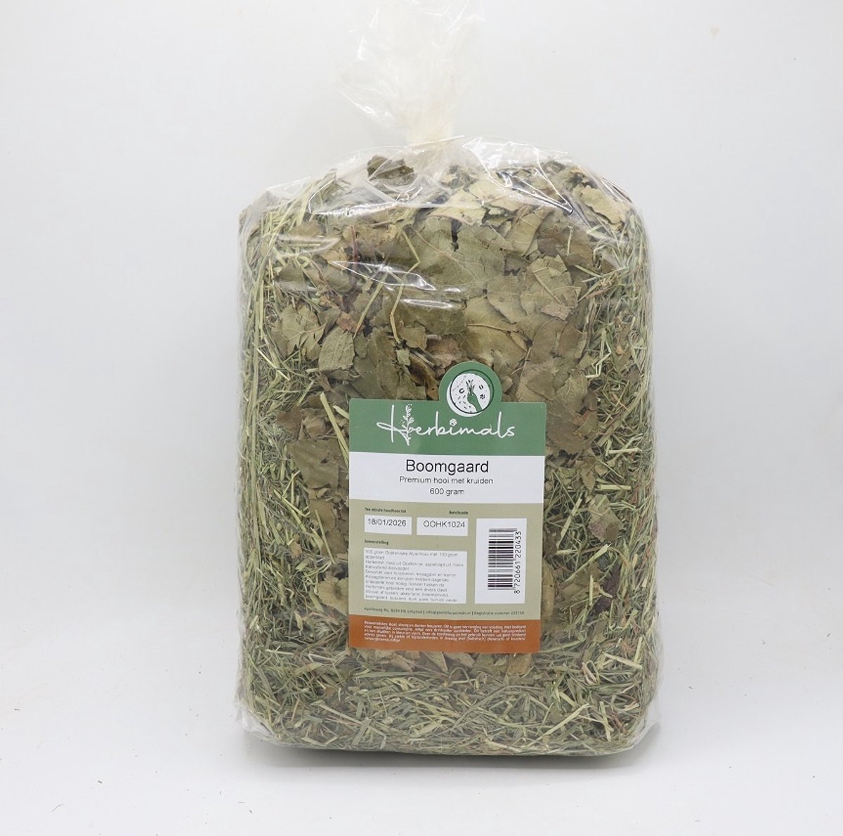 Herbimals Boomgaard - 600 gram - Premium hooi met kruiden