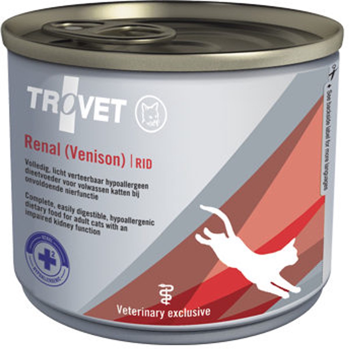 Trovet Renal (Hypoallergenic - Venison) RID Blik (kat) - 6 x 200 gram