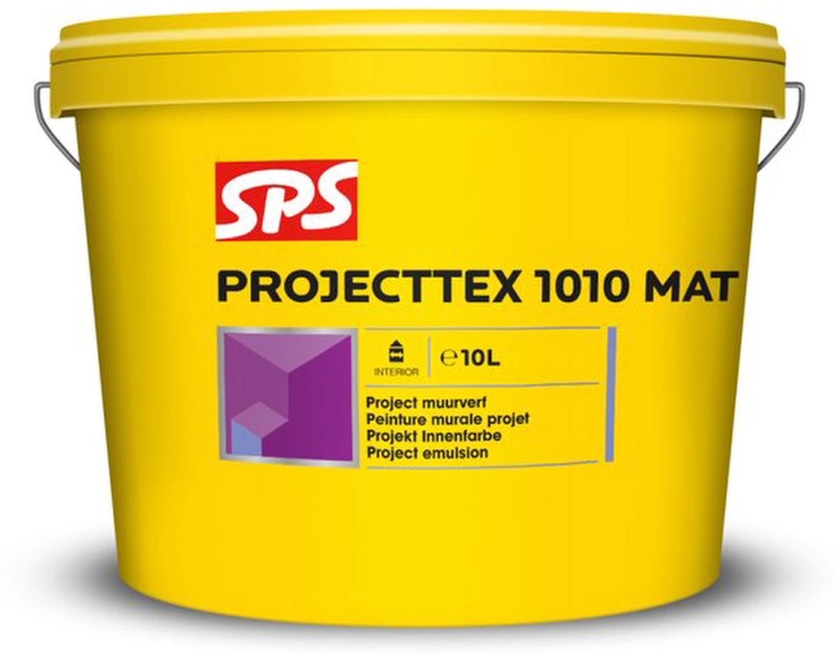 SPS Projecttex 1010 Mat Wit 10l