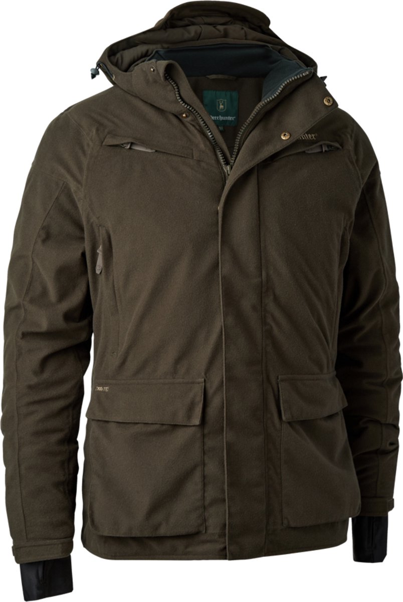 Deerhunter Heat Game Jas verwarmde jas winterjas outdoor jas Wood Bruin