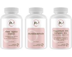 Natural Women Care - Bundel PMS - Vitex Agnus Castus - Teunisbloemolie - Magnesium complex - menstruatie - voordeelbundel - 12% korting