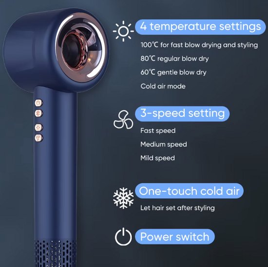 Super hair dryer - Föhn met diffuser - (EAN: 7805475249779) - Super - €48,12