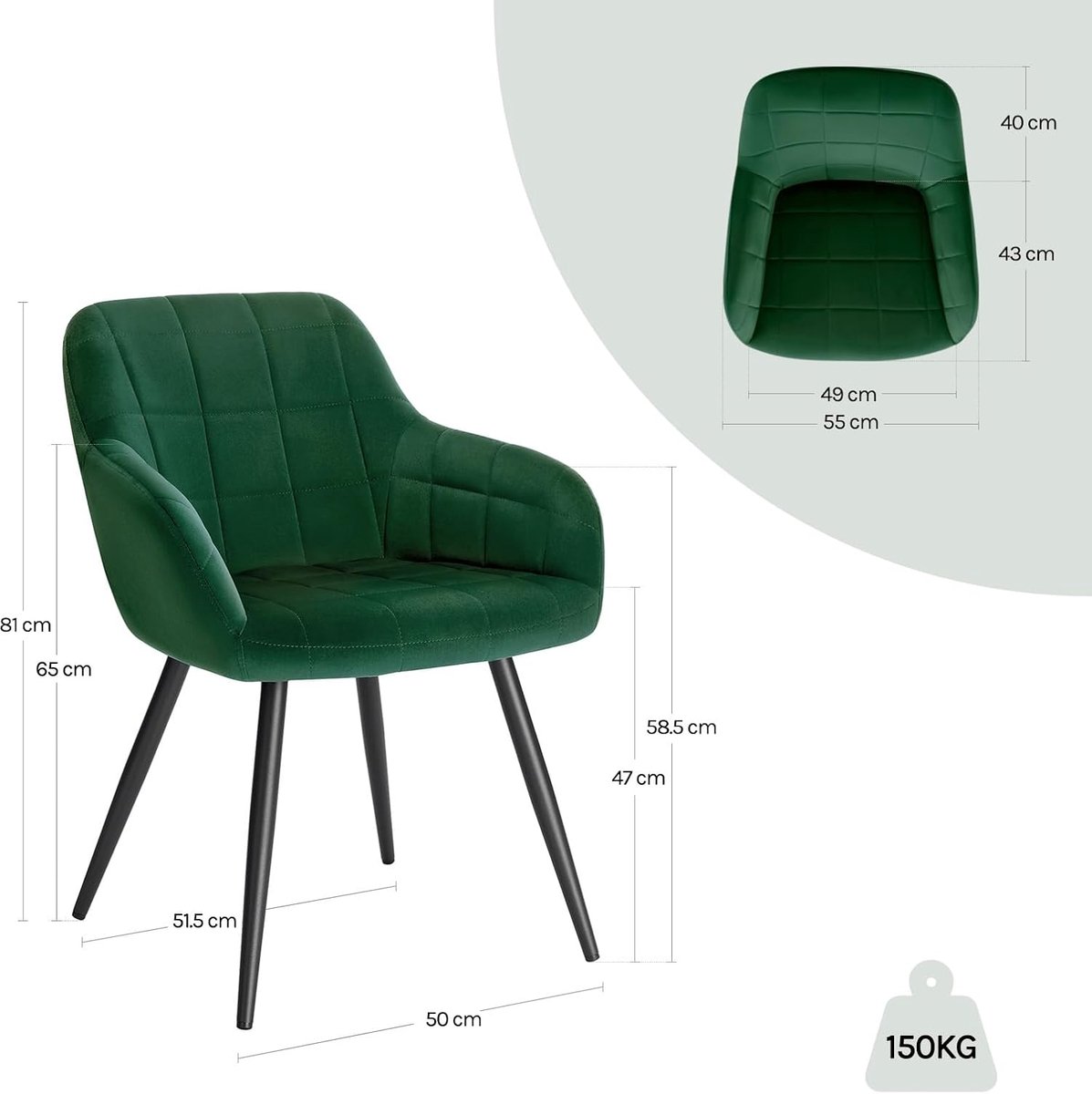 Eetkamerstoelen Set van 6 – - Novihome