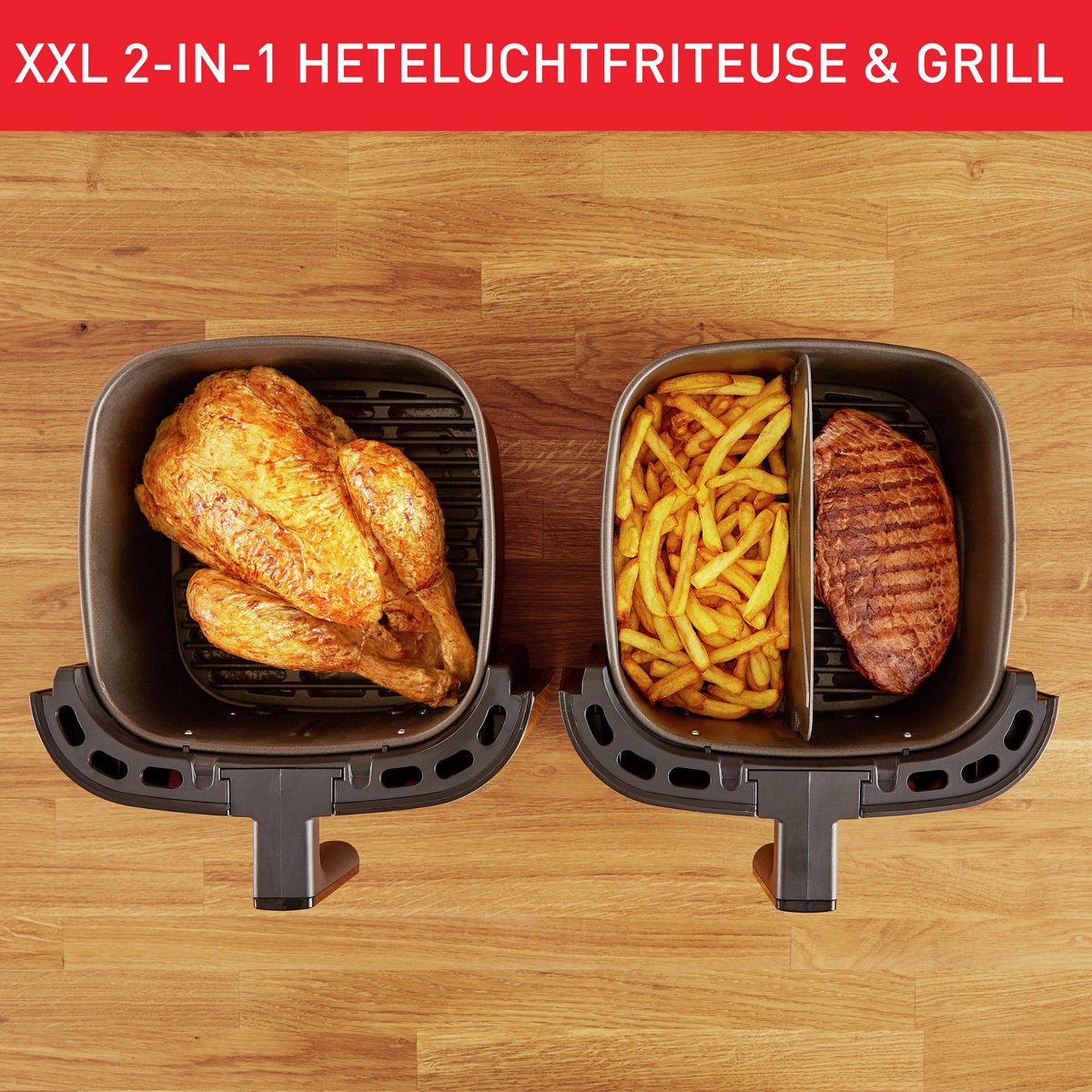 Tefal Easy Fry & Grill XXL EY8018 - Airfryer - 6.5L - Grillfunctie - Voor 6 Personen - Zwart — afbeelding 4